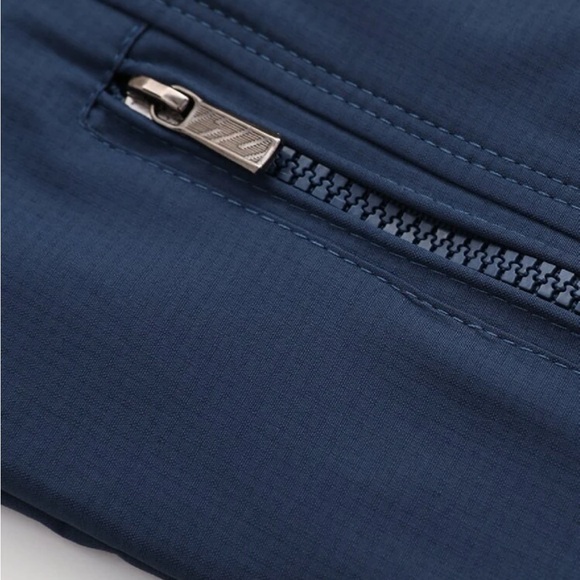 Mens Navy Blue  Zipper Jacket - Picture 10 of 12